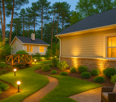 Low voltage LED accent lighting in media room